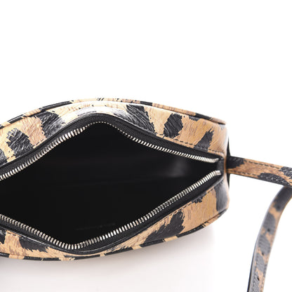 Balenciaga Calfskin Printed Leopard XS Everyday Camera Bag Beige White 5 of 10