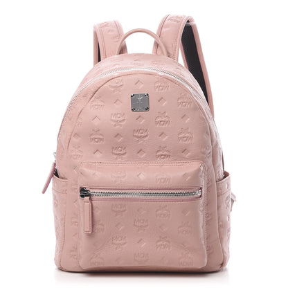 MCM Calfskin Ottomar Monogram Small Backpack Pink 1 of 9