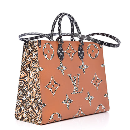 Louis Vuitton Monogram Giant Jungle Onthego GM Black 3 of 7