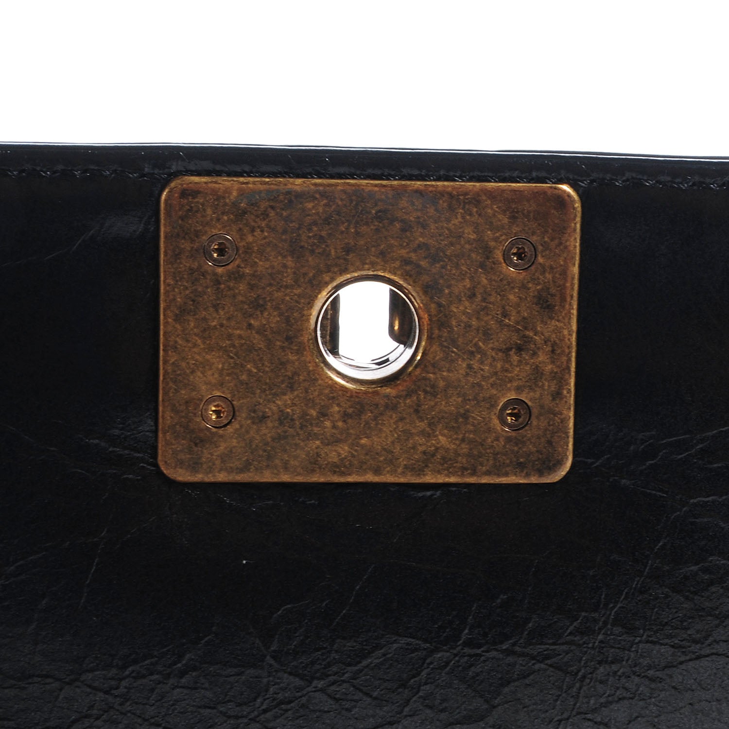 Chanel Glazed Calfskin Large Boy Flap Black 9 of 9