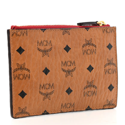 MCM Visetos Key Pouch Cognac Red 3 of 7