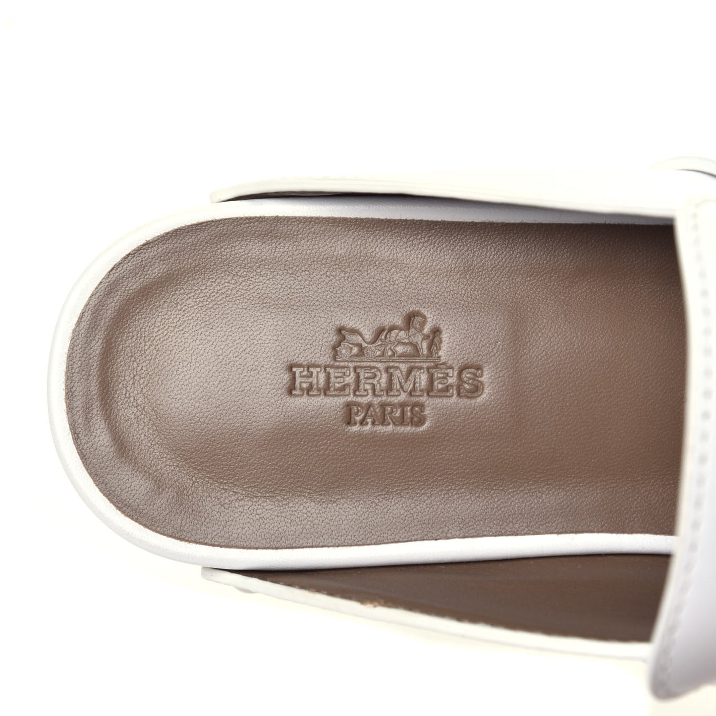 Calfskin Calya Mules 36 White