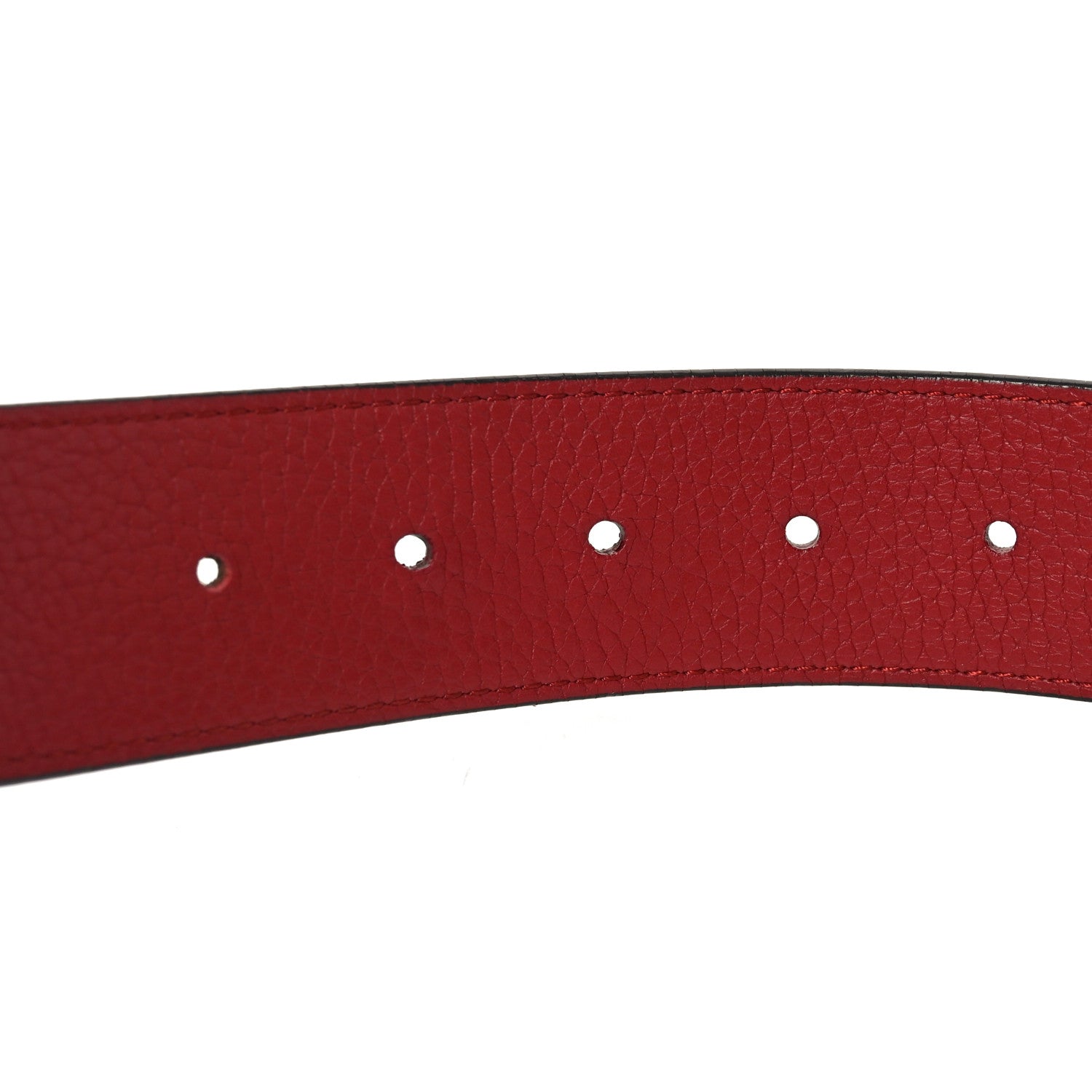 Louis Vuitton Taurillon Calfskin 40mm LV Damier Initiales Reversible Belt 95 38 Navy Blue Red 4 of 5