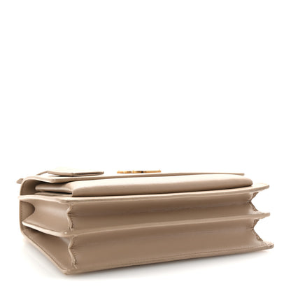 Saint Laurent Calfskin Medium Monogram Sunset Dark Beige 4 of 10
