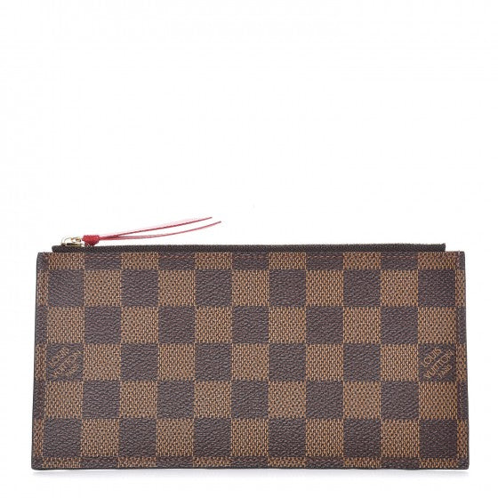 Louis Vuitton Damier Ebene Felicie Chain Wallet Zippered Insert 1 of 6