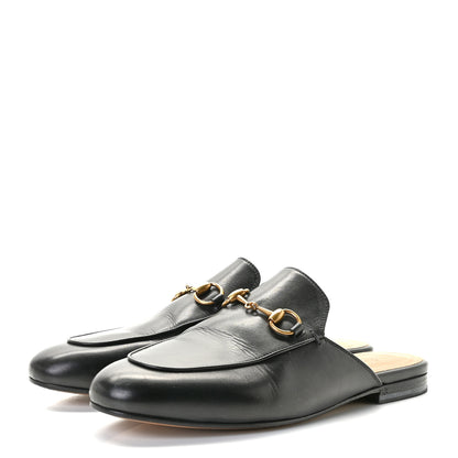 Gucci Calfskin Womens Princetown Slippers 36.5 Black 2 of 11