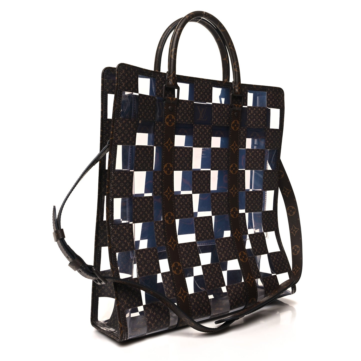 PVC Monogram Chess Sac Plat