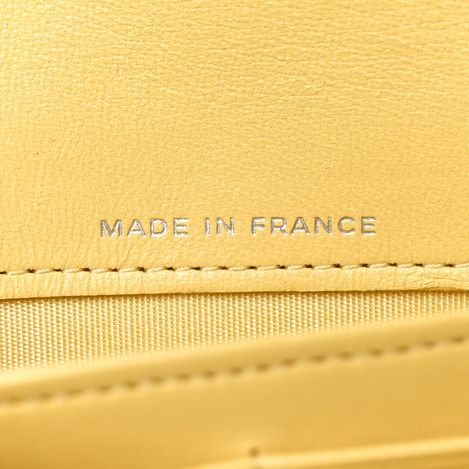 Chanel Lambskin Quilted Large Boy Flap Wallet Yellow 6 of 9