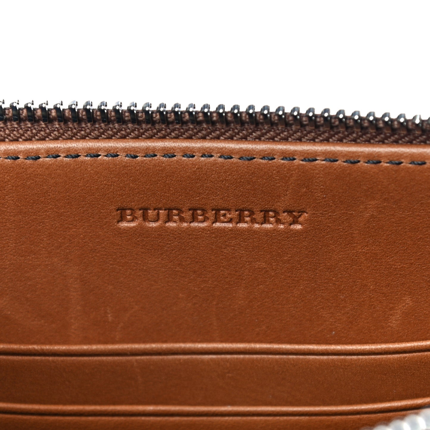 Mega Check Peyton Crossbody Clutch Bag Saddle Brown