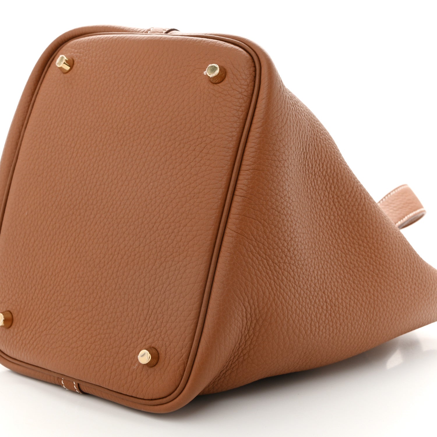 Hermes Taurillon Clemence Picotin Lock 22 MM Gold 10 of 11