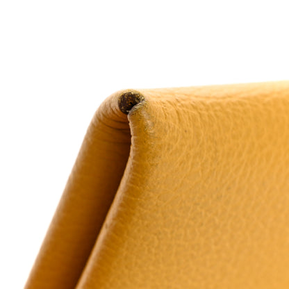 Hermes Evercolor Calvi Card Case Jaune Ambre 10 of 11