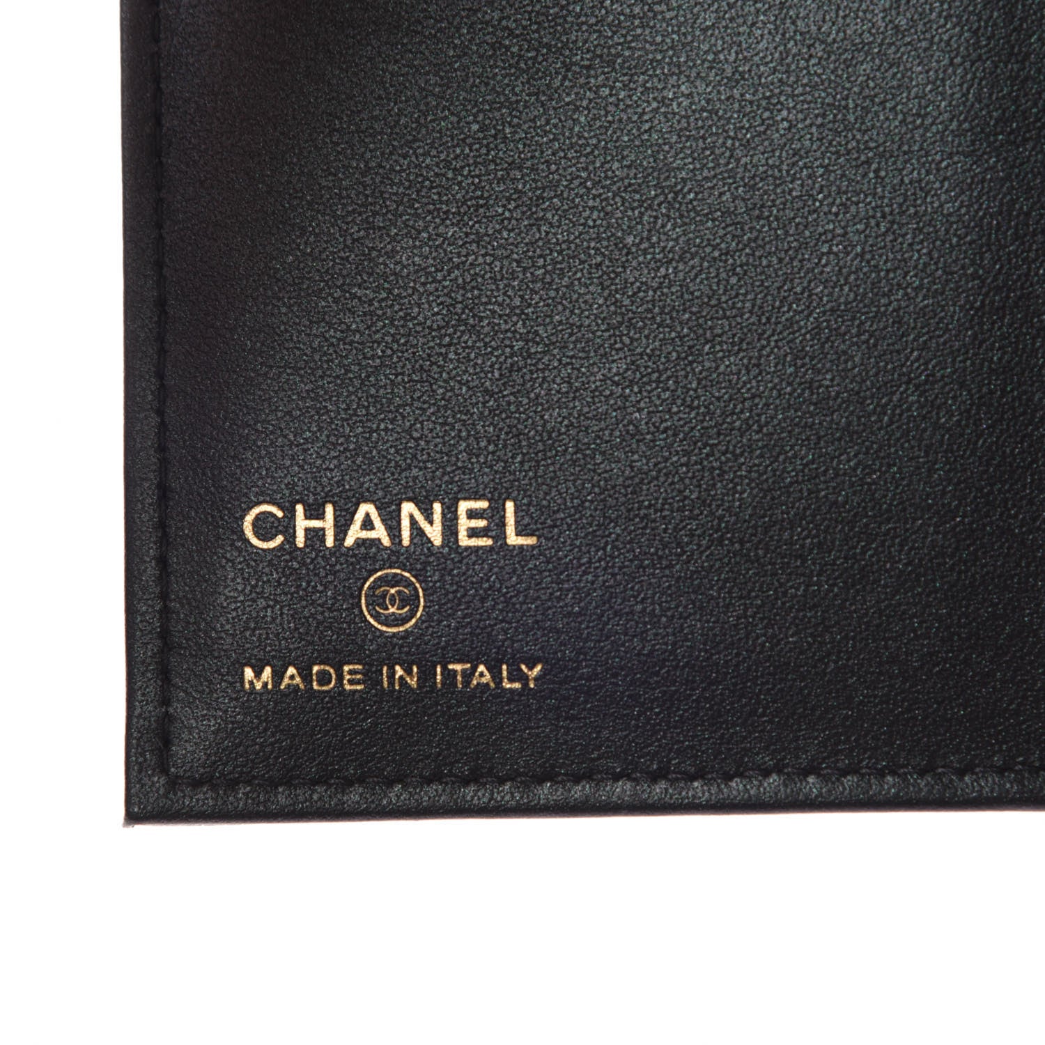 Chanel Iridescent Caviar Quilted Passport Holder Black 6 of 8