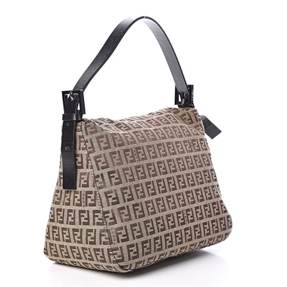 Fendi Zucchino Baguette Mogano Panna Brown 3 of 9