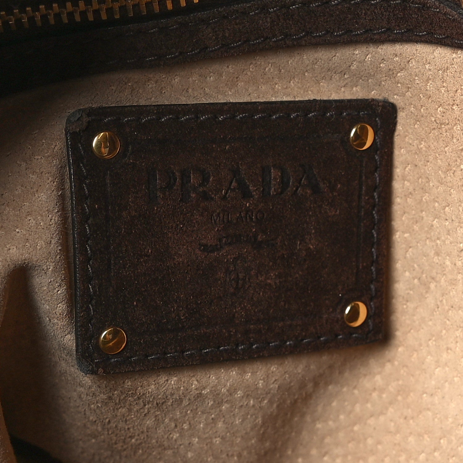 Prada Scamosciato Suede Hobo Brown 6 of 12