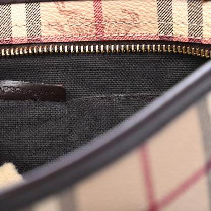 Burberry Haymarket Check Medium Regent Tote Chocolate 6 of 7