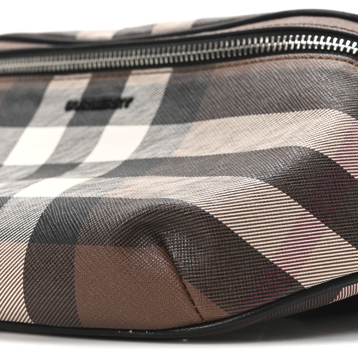 Burberry E-canvas Check Cason Bum Bag Dark Birch Brown 10 of 10