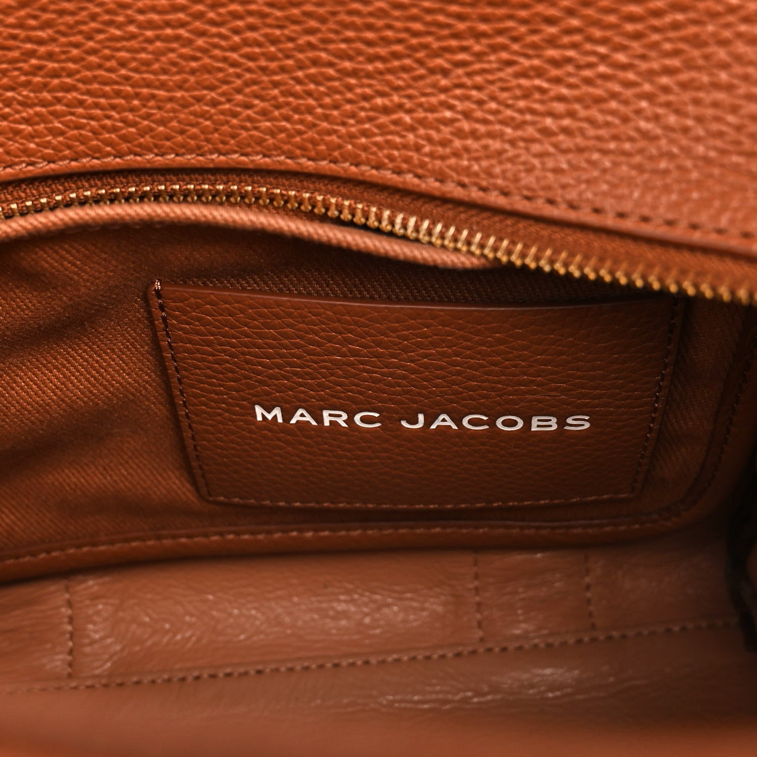 Marc Jacobs Grained Calfskin Mini The Tote Bag Argan Oil 6 of 11