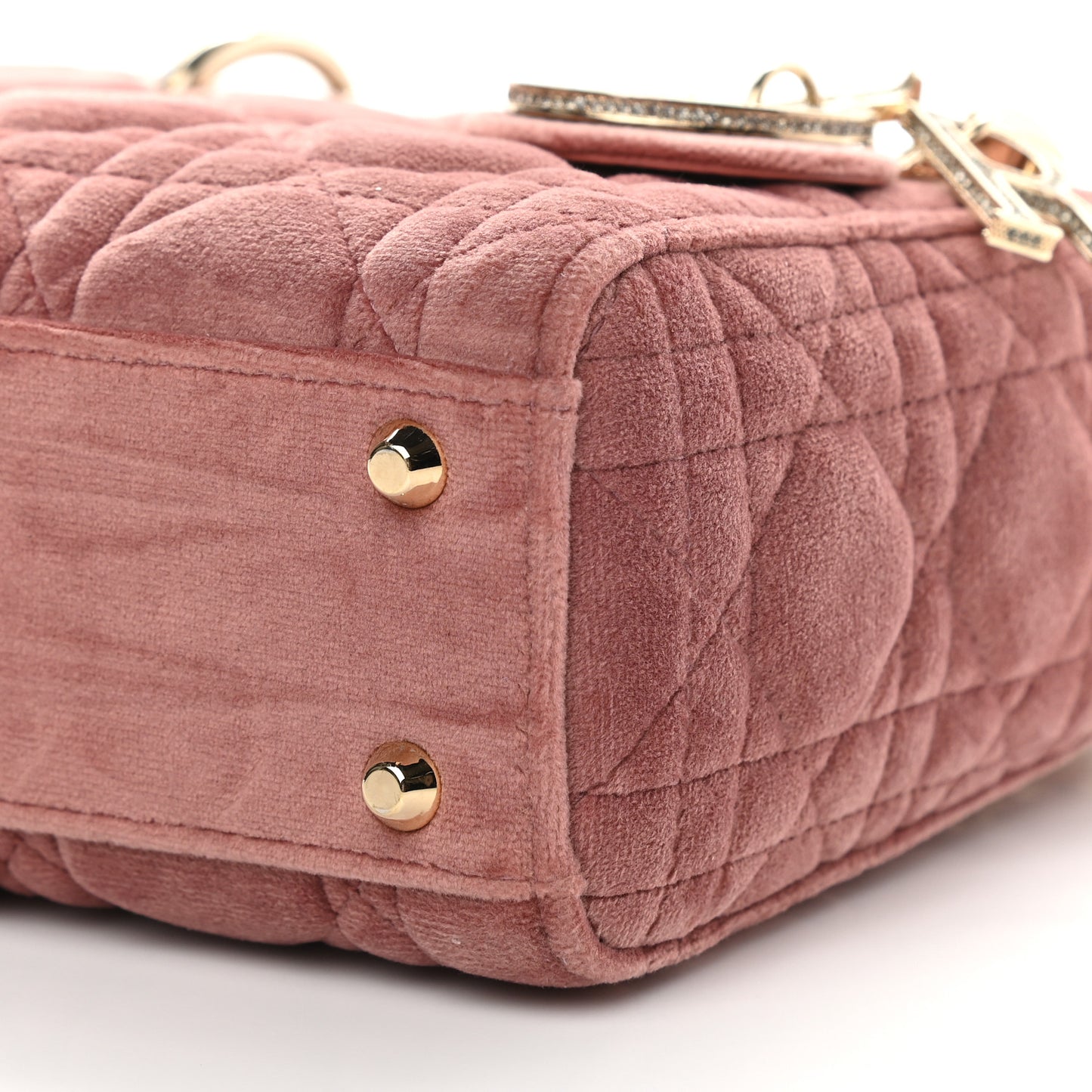 Velvet Mini Lady Dior Pink