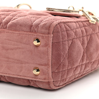 Christian Dior Velvet Mini Lady Dior Pink 9 of 9