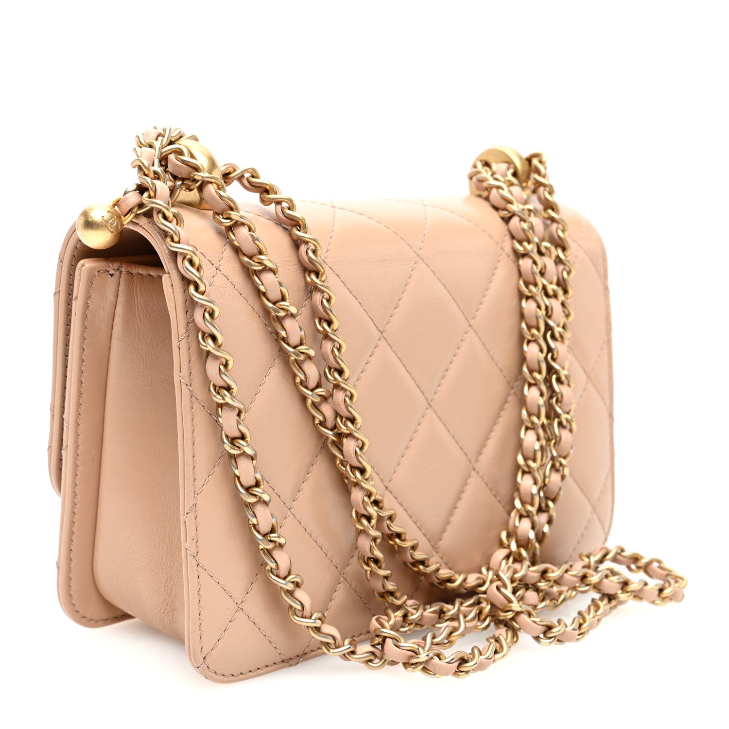 Chanel Calfskin Quilted Mini Perfect Fit Flap Beige 3 of 10