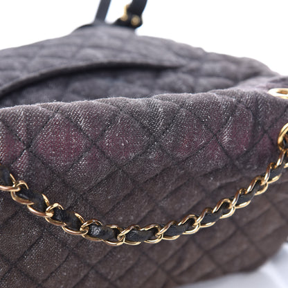 Chanel Washed Denim Quilted Large Urban Spirit Backpack Black 18 of 18