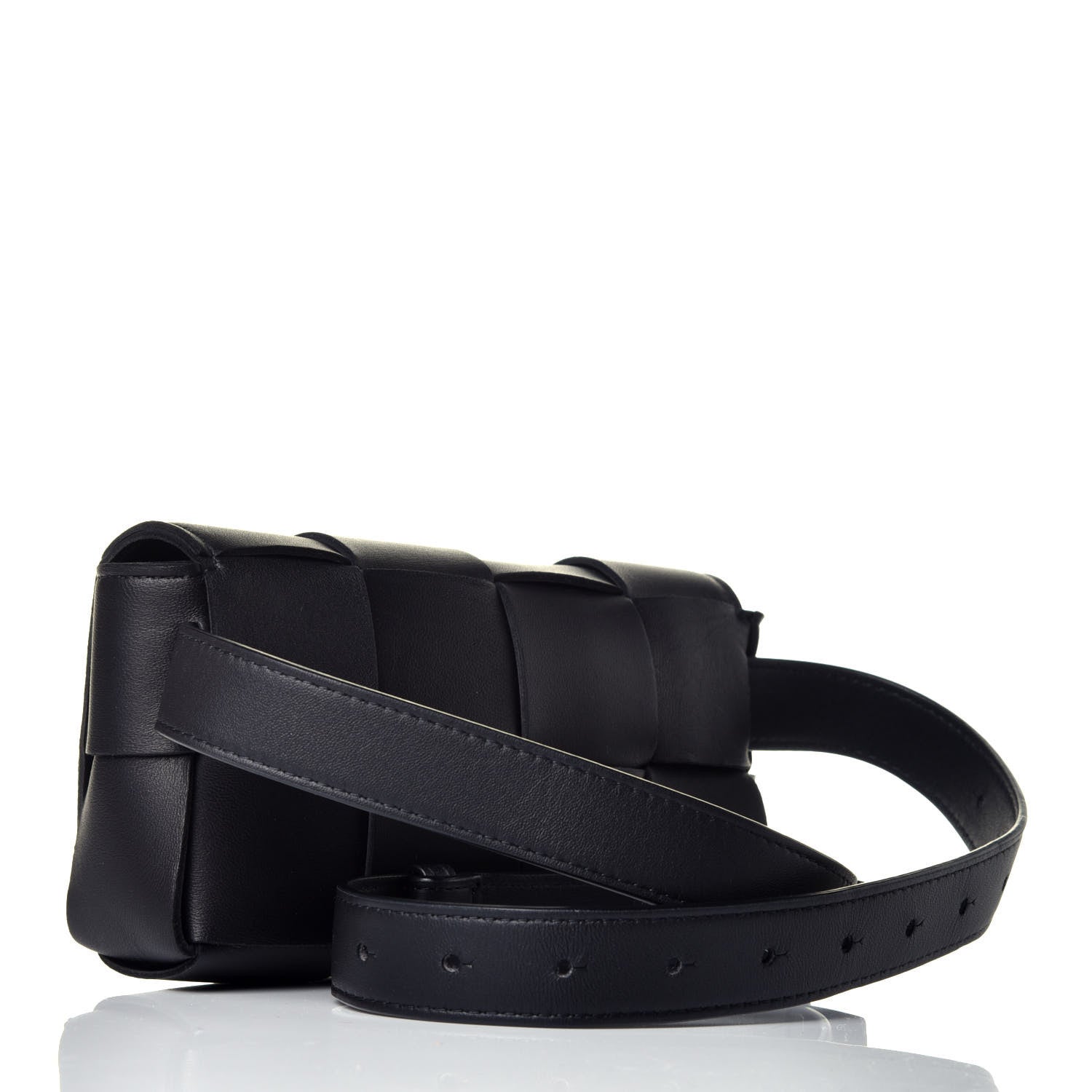 Bottega Veneta Nappa Maxi Intreccio The Belt Cassette Bag Black 3 of 9