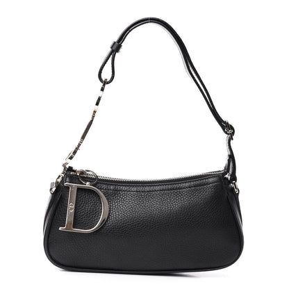 Christian Dior Calfskin Shoulder Bag Black 1 of 10