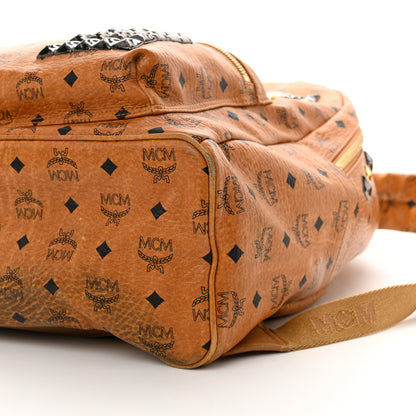 MCM Visetos Studded Large Stark M Backpack Cognac 9 of 12