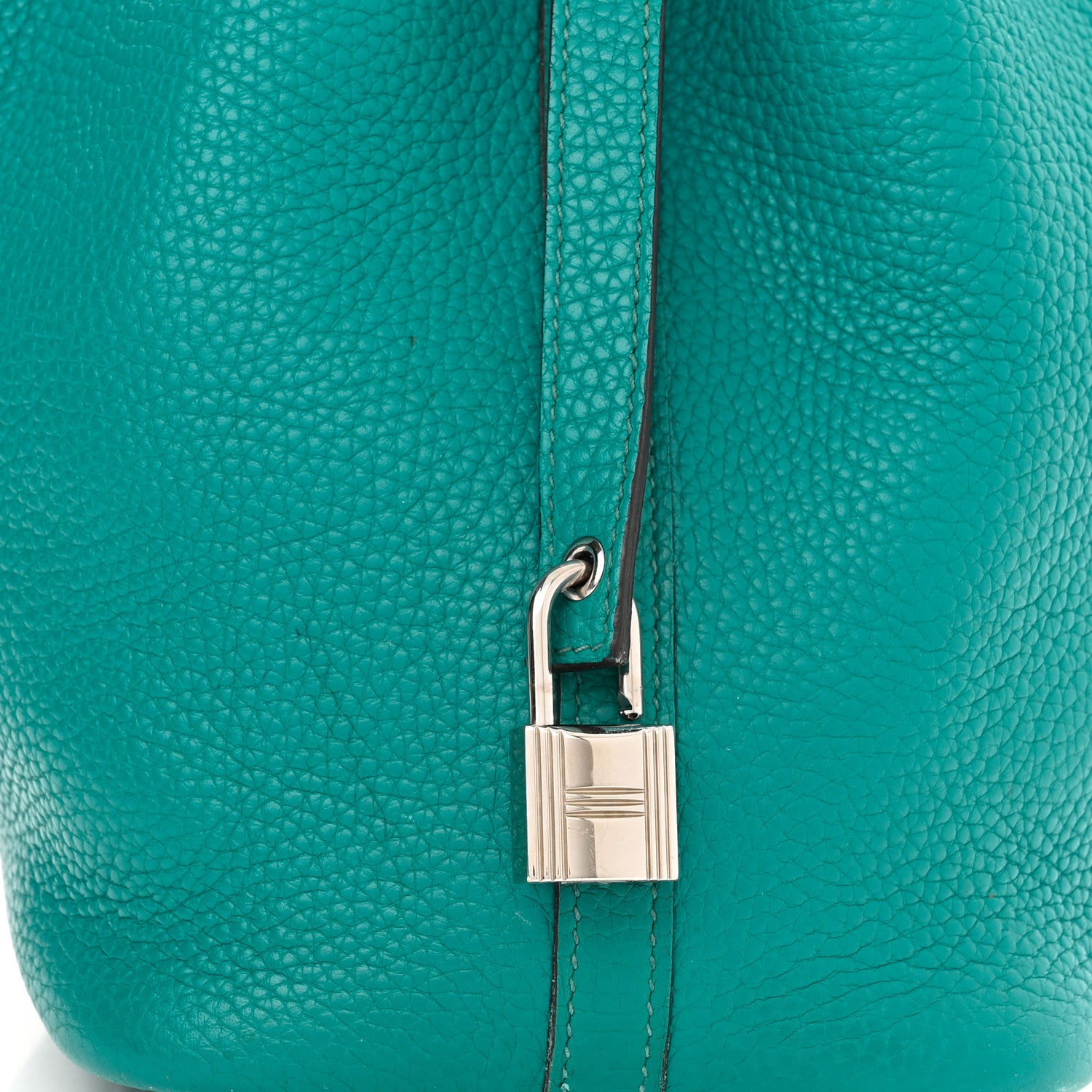 Hermes Taurillon Clemence Picotin Lock 18 PM Turquoise 11 of 13