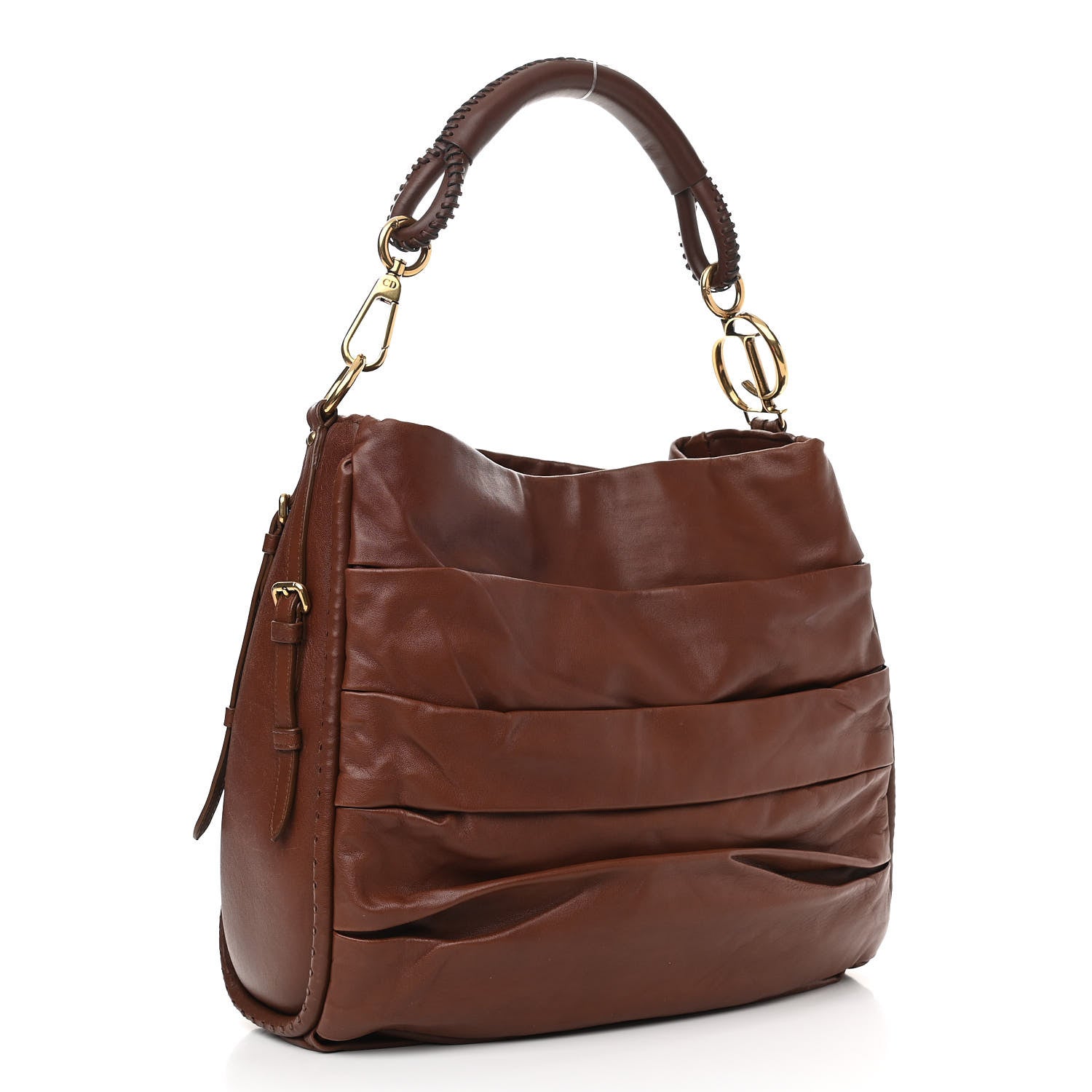 Christian Dior Lambskin Medium Libertine Hobo Brown 2 of 11