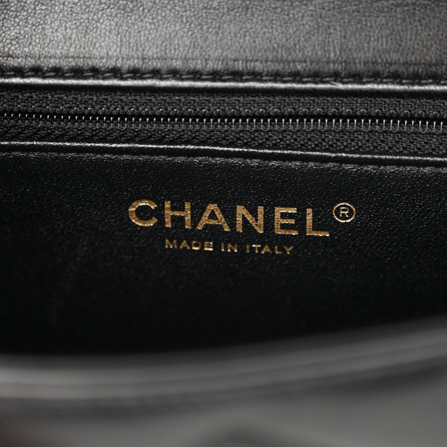 Chanel Lambskin Reversed Chevron Quilted Flap Black 6 of 11