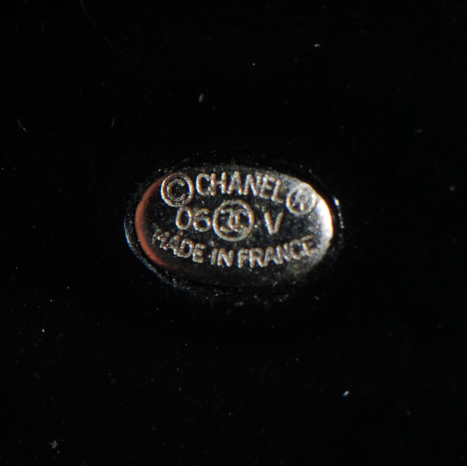 Chanel Resin CC Cuff Black White 6 of 6