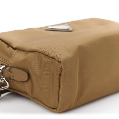 Prada Re-Nylon Vela Saffiano Wristlet Brandy 10 of 11