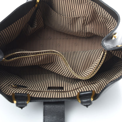 Fendi Vitello Elite Chameleon Shopper Tote Black 5 of 13