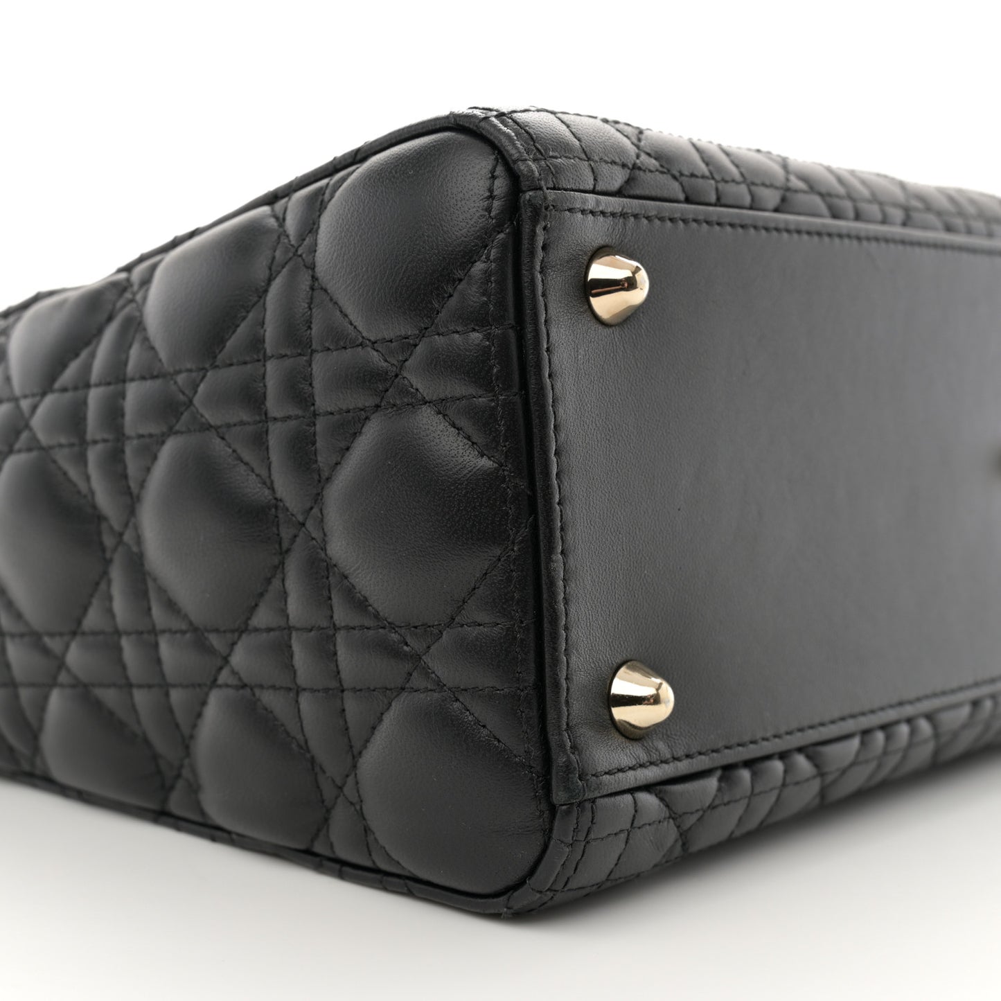 Lambskin Cannage Large Lady Dior Black