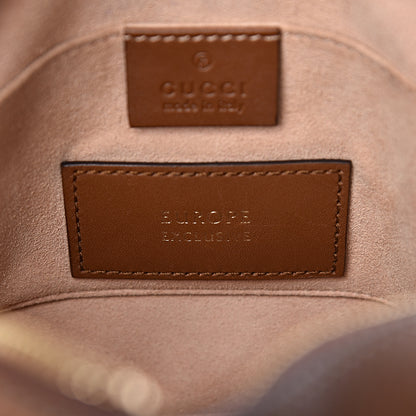 Gucci GG Supreme Monogram Bee Embroidered Mini Chain Shoulder Bag Beige Tuscany 9 of 12
