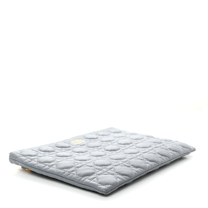 Christian Dior Supple Calfskin Cannage Large Caro Daily Pouch Cloud Blue 4 of 7