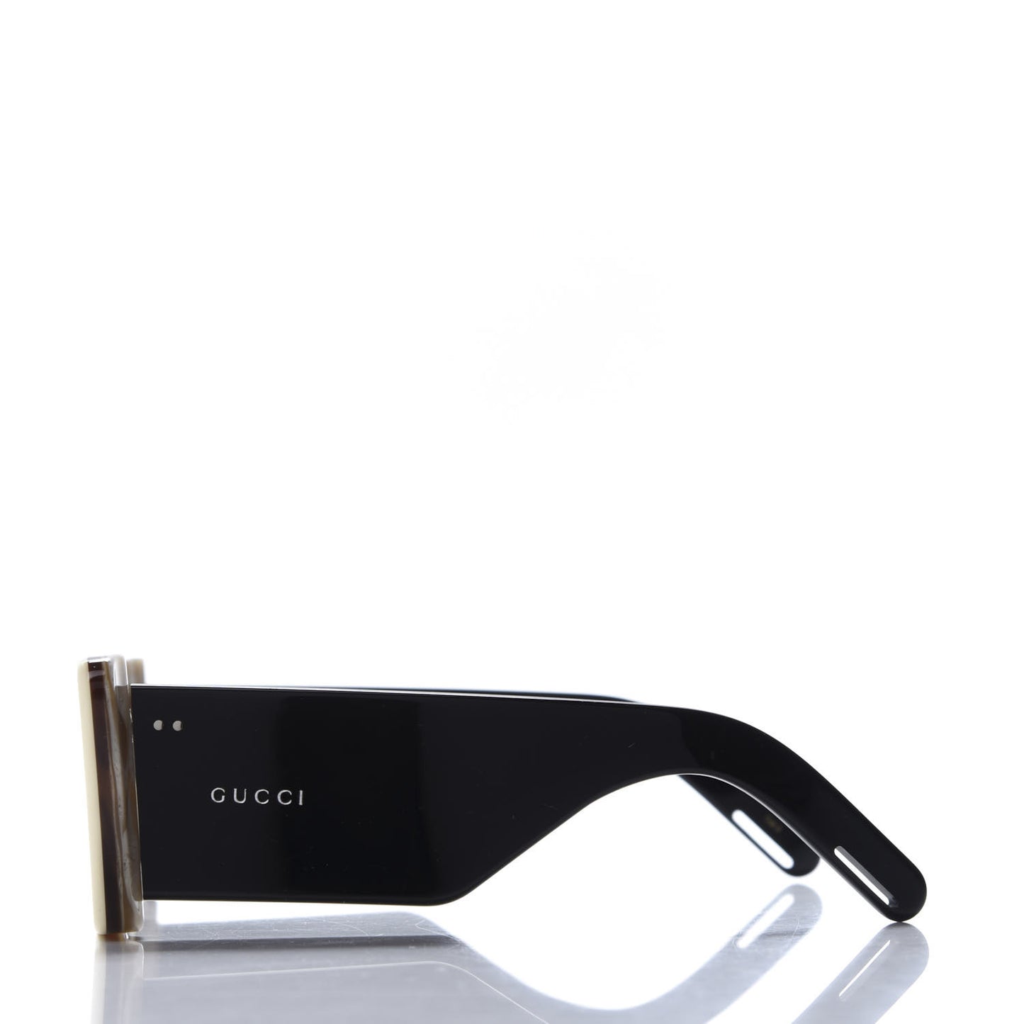 Acetate Rectangular Flap GG0543S Sunglasses White Black