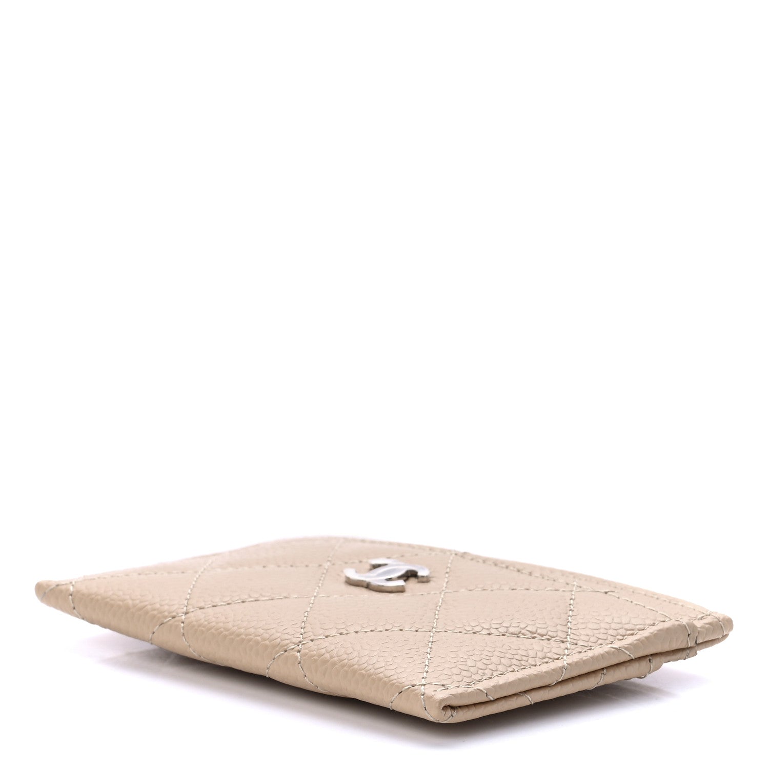 Chanel Caviar Quilted Card Holder Dark Beige 9 of 12
