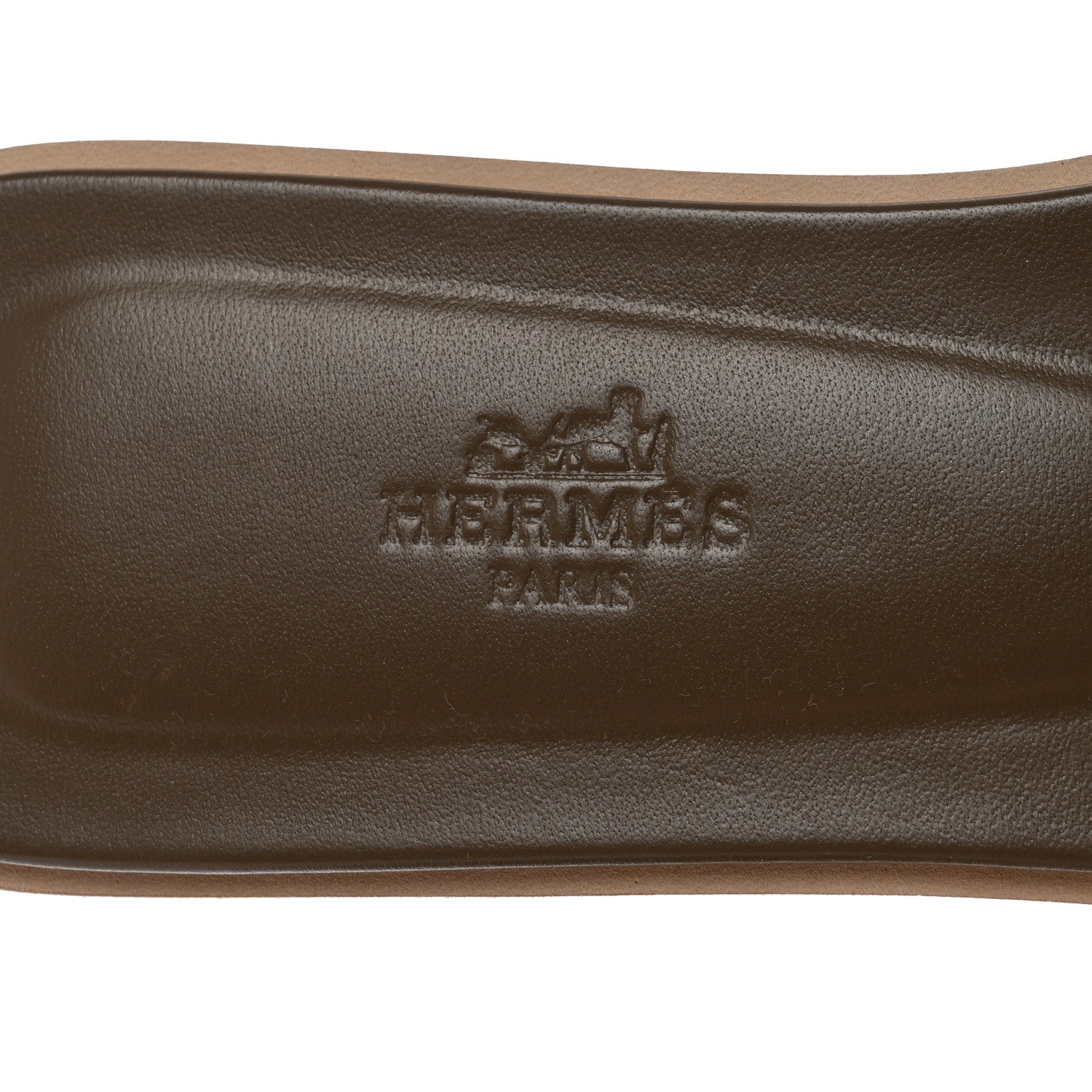 Hermes Epsom Oran Sandals 38 Etoupe 7 of 9