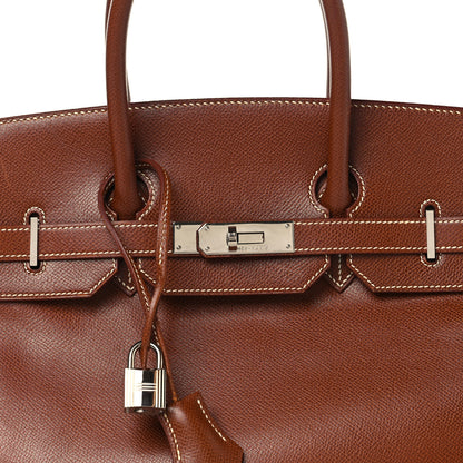 Hermes Veau Grain Lisse Birkin 35 Noisette 8 of 15