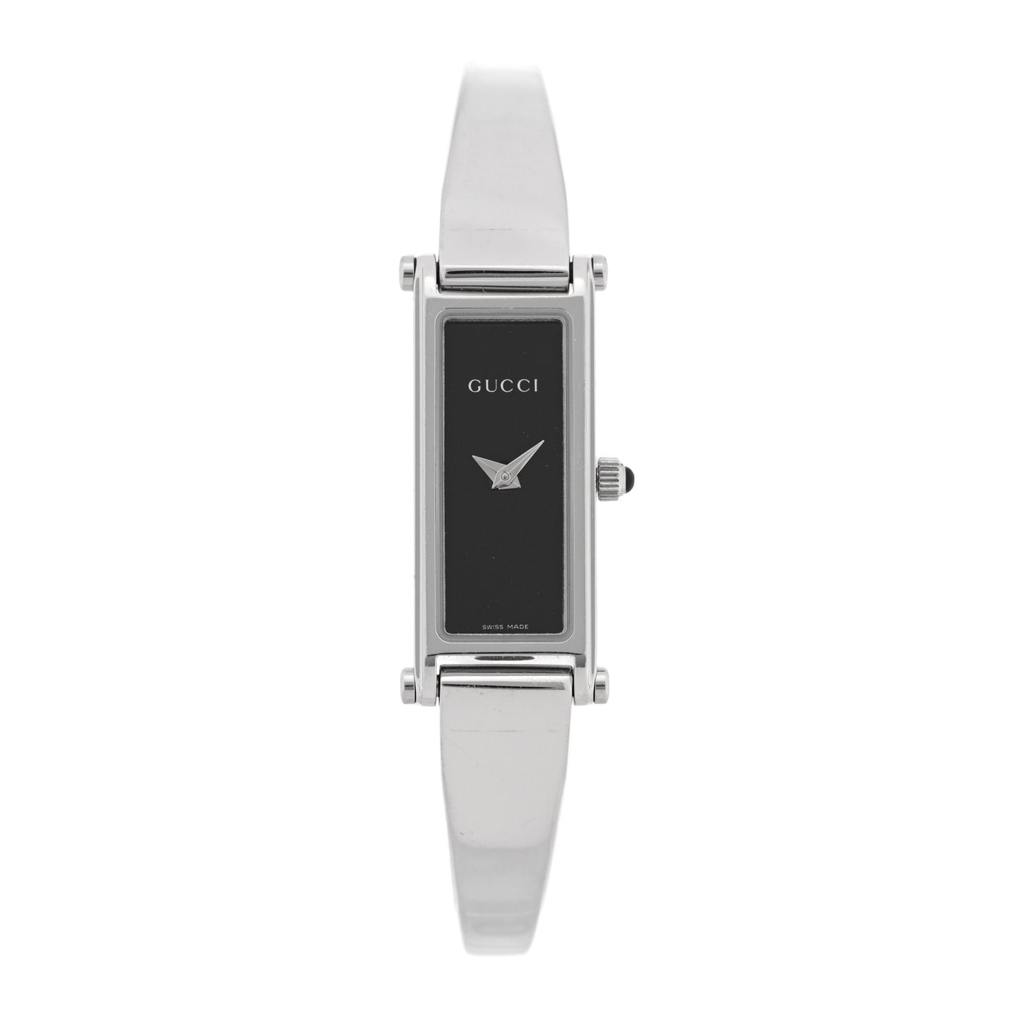 Stainless Steel 12mm 1500L Horsebit Quartz Watch Black