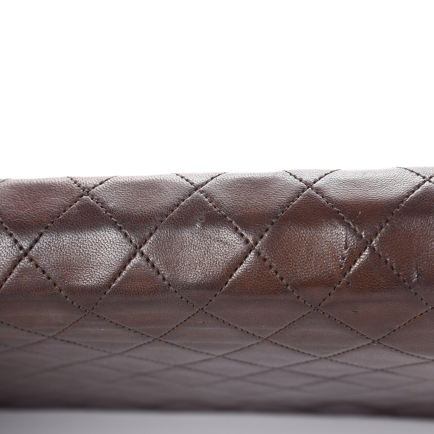 Chanel Lambskin Quilted Jumbo Single Flap Brown 15 of 17