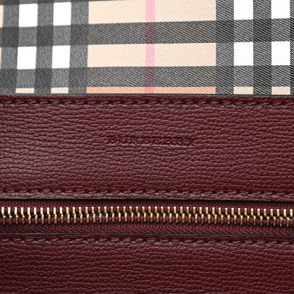 Burberry Calfskin Crest Embossed Large Tote Burgundy 5 of 8