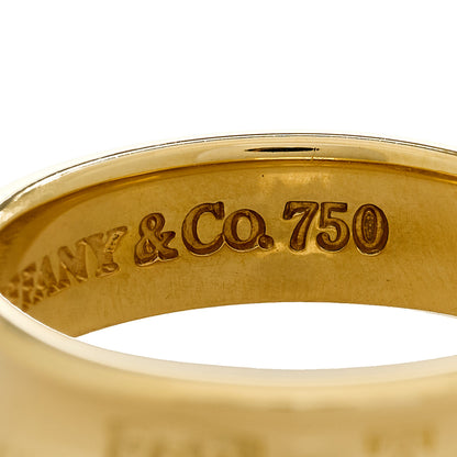 Tiffany 18K Yellow Gold 1837 Ring 63 10.5 6 of 6