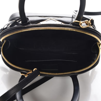 Louis Vuitton Lambskin Malletage Alma BB Black 6 of 8