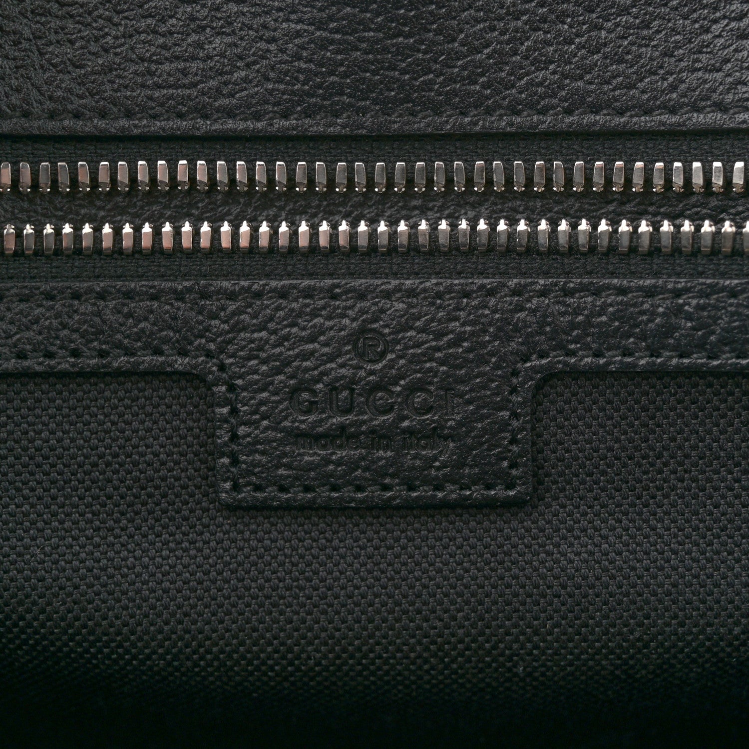 Gucci Monogram Jumbo GG Textured Dollar Calfskin Tote Bag Black 6 of 12