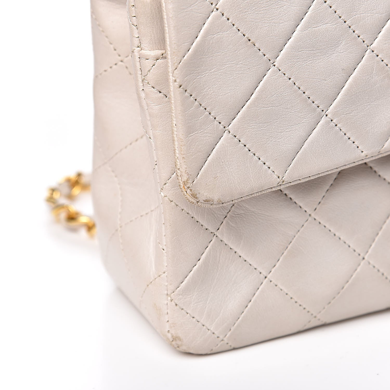 Chanel Lambskin Quilted Small Double Flap White 12 of 21