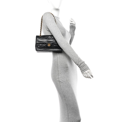 Chanel Lambskin Quilted Small Single Flap Black 2 of 15