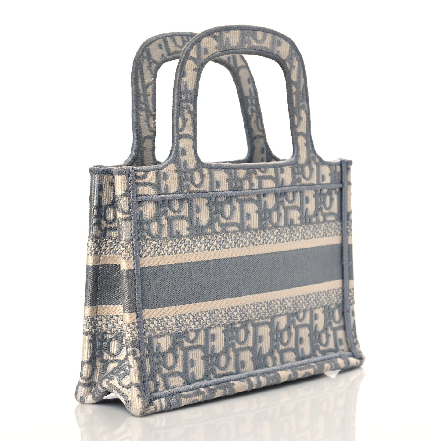 Oblique Mini Book Tote Grey Multicolor